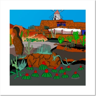 Cactus Garden Lanzarote Canary Islands Posters and Art